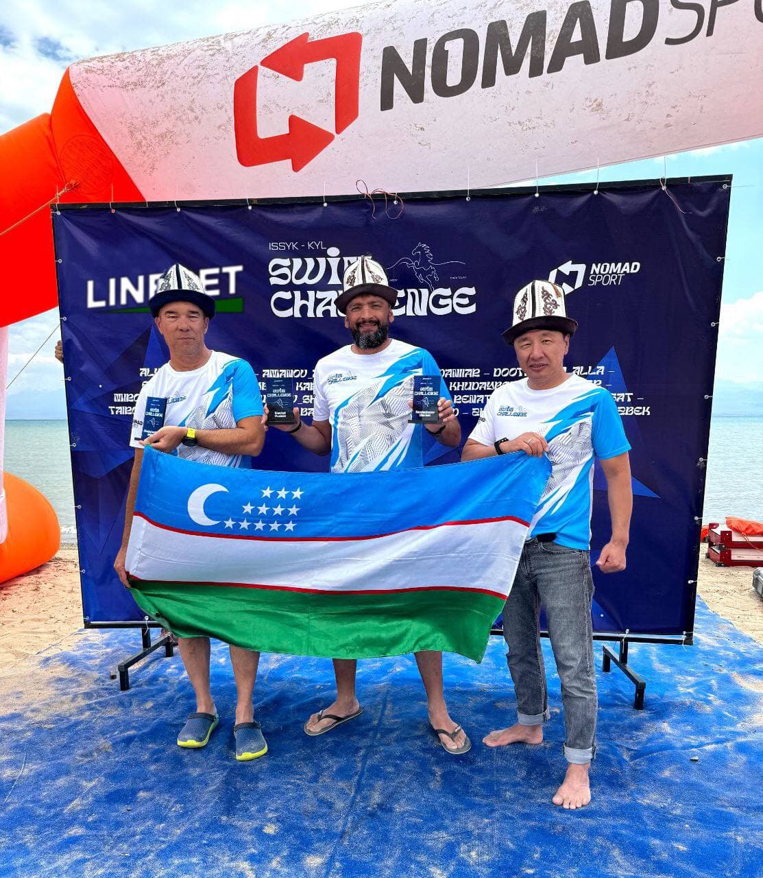 В международном заплыве Issyk-Kul Swim Challenge впервые выступила команда Узбекистана